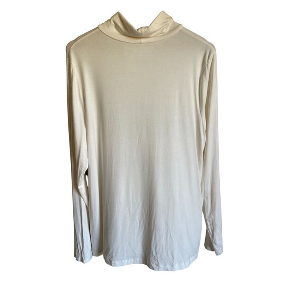 New! Apt. 9 Ivory Mock Neck Pullover Size XL MSRP $22 - Picture 2 of 7